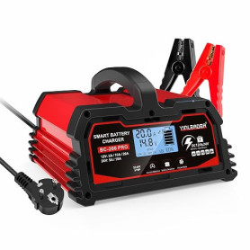 Chargeur de Batterie de Voiture Intelligent 20A 12V/24V 10A, Chargeur de Voiture LCD, mainteneur de Batterie pour AGM, Moto, Ton