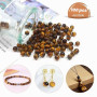TOAOB 100pcs Perles Oeil de Tigre 6mm Perles Pierre pour Bracelet Naturelles Perle Rondes en Vrac de Pierres Gemme Énergie pour