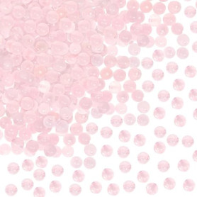 TOAOB 100pcs Perles Pierre Naturelles 6mm Perles de Quartz Rose Rondes en Vrac de Pierres Gemme Énergie Guérison pour Fabricatio