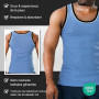 Lot de 5 mt® finement côtelés Débardeur Melange couleurs – Le maillot de corps poitrine Chemise en pack de 5 couleurs