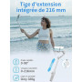 Feiyutech VB4 Kit Stabilisateur Smartphone avec Suivi 3 Axes,Traceur Magnétique AI 2-en-1&Lumière de Remplissage ACC.,Tige d'ext