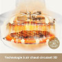 DREAME Tasti Friteuse à air en verre portable 5 en 1, 2,5 L + 4,5 L | 2 cuves, cuisson sans huile, rôtir, griller, réchauffer, m