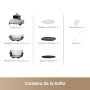 DREAME Tasti Friteuse à air en verre portable 5 en 1, 2,5 L + 4,5 L | 2 cuves, cuisson sans huile, rôtir, griller, réchauffer, m