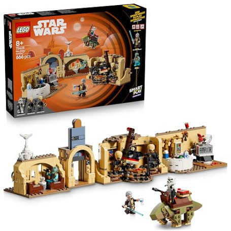 LEGO Star Wars 75425 Smart Play : la Cantina de Mos Eisley - Set Compatible - Jouet Interactif - 3 Smart Tags & 2 Minifigurines