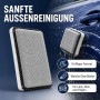 Kit de Nettoyage Intérieur de Voiture 9 Pièces, Brosses, Éponges et Sac | 4 éponges, 2 brosses pour interstices, 1 pinceau, 1 ch