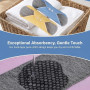 6 Pièces Protège-Slips Lavables, Serviettes Hygiéniques Réutilisables | 22 x 17 cm Serviettes Hygiéniques Réutilisables en Tissu