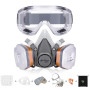 AirGearPro G-500 Masque Protection Respiratoire Réutilisable avec filtres | Masque à gaz Anti-Poussière avec Filtres A1P2 et Lun
