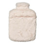 DRAEGER PARIS 1886 - Ma Jolie Bouillotte Chauffante Fausse Fourrure Gris Flocon 17x14cm - Soulagement Douleurs Enfant Dos, Cou,