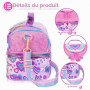 PinkSheep Sac Isotherme Repas Enfant Double Étage, Sac à Goûter avec Sangle Réglable, Grand Format pour Garçons et Filles (Coeur