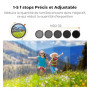 K&F CONCEPT Filtre 77mm ND2-32 et Polarisant CPL et Black-Mist 1/4 3 en 1 | avec 3 Chiffons,1-5 f-stops,Sans Croix,Nano-revêteme