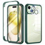 seacosmo Coque pour iPhone 15 Plus 6,7 Pouces, Antichoc Housse avec Verre Trempé Protection écran +[9H Dureté Caméra Arrière Pro