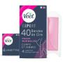 Veet EXPERT - 40 Bandes de Cire Froide Corps & Jambes - Peaux Normales - Finition Parfaite - Epilation Longue Durée | Finition P