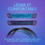 Logitech G G335, casque gaming filaire avec microphone rétractable | Prise audio 3,5 mm, oreillettes à mémoire de forme, léger,