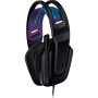 Logitech G G335, casque gaming filaire avec microphone rétractable | Prise audio 3,5 mm, oreillettes à mémoire de forme, léger,