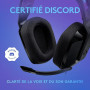 Logitech G G335, casque gaming filaire avec microphone rétractable | Prise audio 3,5 mm, oreillettes à mémoire de forme, léger,