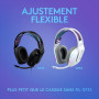 Logitech G G335, casque gaming filaire avec microphone rétractable | Prise audio 3,5 mm, oreillettes à mémoire de forme, léger,