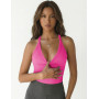 Haibang Femmes D'été Débardeur Col en V Sport Hauts Top sans Manches Côtelée Bretelles Spaghetti Slim Fit Tank Top Basique Exten