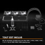 be quiet! Light Loop IO LCD 360mm Black Système De Refroidissement Liquide | 3 Ventilateurs Light Wings LX PWM High-Speed ARGB, 