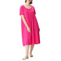 amropi Femme Chemise de Nuit Comfy Pyjama Manche Courte Robe de Nuit Été Casual Chambre à Coucher