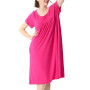 amropi Femme Chemise de Nuit Comfy Pyjama Manche Courte Robe de Nuit Été Casual Chambre à Coucher