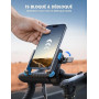Lamicall Support Téléphone Vélo, Support Téléphone Moto - [1S Verrouillage] | 360° Rotation, Ne Bloque Pas Caméra, Stable & Sûr,
