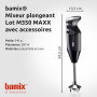 bamix Set mixeur plongeant M350 MAXX avec support, 2 récipients, 4 accessoires, Processeur, Spatule, Brosse de nettoyage, 300 W,