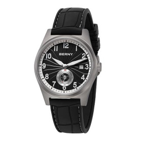 BERNY Montre Homme Titane Mouvement Automatique Montres Bracelet Classiques Homme 10ATM Etanche