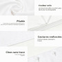 Alaoo Toile de Fond, 1.5x2M Mousseline Lavable Pliable 4 Clous, Blanc | Fond Mousseline pour Photographie Vidéo Camera Prise de