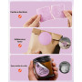 MUNBYN Étiquettes thermiques rondes pailletées rose 50x50mm, Étiquettes thermiques circulaires polyvalentes pour imprimante pour