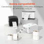 MUNBYN Étiquettes Thermiques Rectangle Blanc, Etiquette Autocollante 2.25"x1.25" pouces, Étiquettes D'adresse Etiquettes Shippin