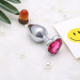 WreGmgg ???????????? ???????????????? Yoga Trio, 3 Tailles différentes en Forme de cœur Bas en Acier Inoxydable avec des Pierres
