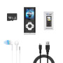 32Go Portable Lecteur Musical MP3 Sport sans Perte HiFi, Radio FM, Enregistreur Vocal, Vidéo, E-Book, pour Courir, 18 Heures de 