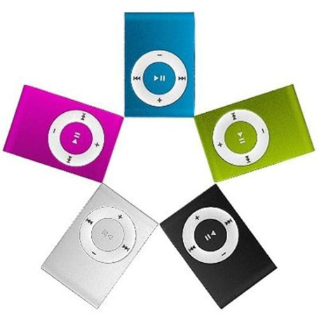 3,5 mm USB2.0 Mini Lecteur MP3 avec Clip Support TF Carte Simple Non Dispaly écran