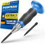 S&R Pointeau Poinçon Central Automatique à Frapper Acier/Métal/Bois 60-130 N - MADE IN GERMANY. Avec Pointe de rechange