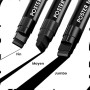 ZENO Marqueurs Peinture Acrylique Jumbo - Lot de 3 - Pointe Chisel 15 mm | Trace des Lignes Fines à Extra-Larges selon l'Angle C