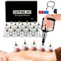 Kit de 18 Ventouses Thérapeutiques, ventouse massage anti-cellulite et relaxation musculaire，ventouse hijama comprenant aiguille