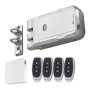 Nivian Verrou invisible intelligent, Serrure électronique WiFi avec application mobile et télécommandes, double moteur anti-vand
