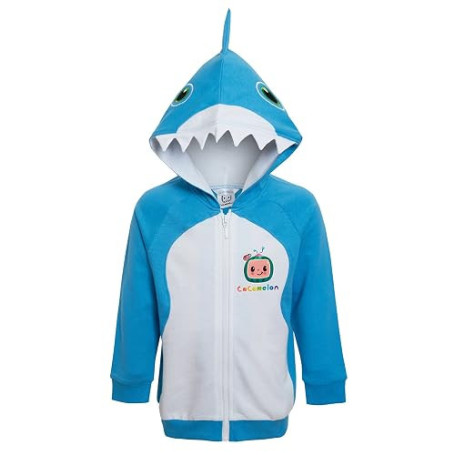 CoComelon Hoodie Baby Shark Hooded Jacket Boys Nouveauté Dress Up Zip Hoody Infants Jumper 3D Coat