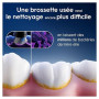 Oral-B Brossettes de Rechange Radiant White, lot de 8, Noires | Recharges Brosse à Dents Électrique iO, pour Adultes, Tête Ronde