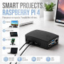 db-tronic Raspberry Pi 4 4 Go Starter Kit | Édition Noire 64 Go | Alimentation 15 W | Boîtier Noir | Micro HDMI 4K | Dissipateur