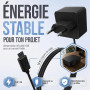 db-tronic Raspberry Pi 4 4 Go Starter Kit | Édition Noire 64 Go | Alimentation 15 W | Boîtier Noir | Micro HDMI 4K | Dissipateur