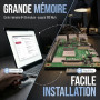 db-tronic Raspberry Pi 4 4 Go Starter Kit | Édition Noire 64 Go | Alimentation 15 W | Boîtier Noir | Micro HDMI 4K | Dissipateur