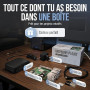 db-tronic Raspberry Pi 4 4 Go Starter Kit | Édition Noire 64 Go | Alimentation 15 W | Boîtier Noir | Micro HDMI 4K | Dissipateur