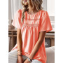 TUUHAW Femme Chemisier Boho Blouse Manches Courtes Col Rond Tunique Fluide | Dentelle T-Shirt, Décontracté Tops, Chemise Chic et