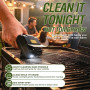 ONEMANA Brosse BBQ Électrique, Brosse Rechargeable avec LED | LED, autonomie 100+ min, poils inox, 2 tampons, gants, clé, pour b