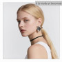 COYUN 6 Pcs Ensemble de collier ras du cou, Colliers Ras du cou en Velours Noir Ruban Collier Femme, tour de cou en velours pour