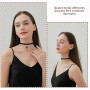COYUN 4 Pcs Collier ras du cou pour femme, collier classique en forme de cœur des années 90, collier en couches, collier ras du