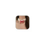 GLMOCM Collier ras du cou en velours noir avec nœud rouge – Collier gothique noir pour femme