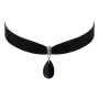 Hanary Collier ras du cou victorien en velours en forme de goutte