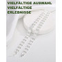 MagEnergy Bracelet en cuivre argenté pour femme - Bracelet magnétique avec motif papillon - Réglable